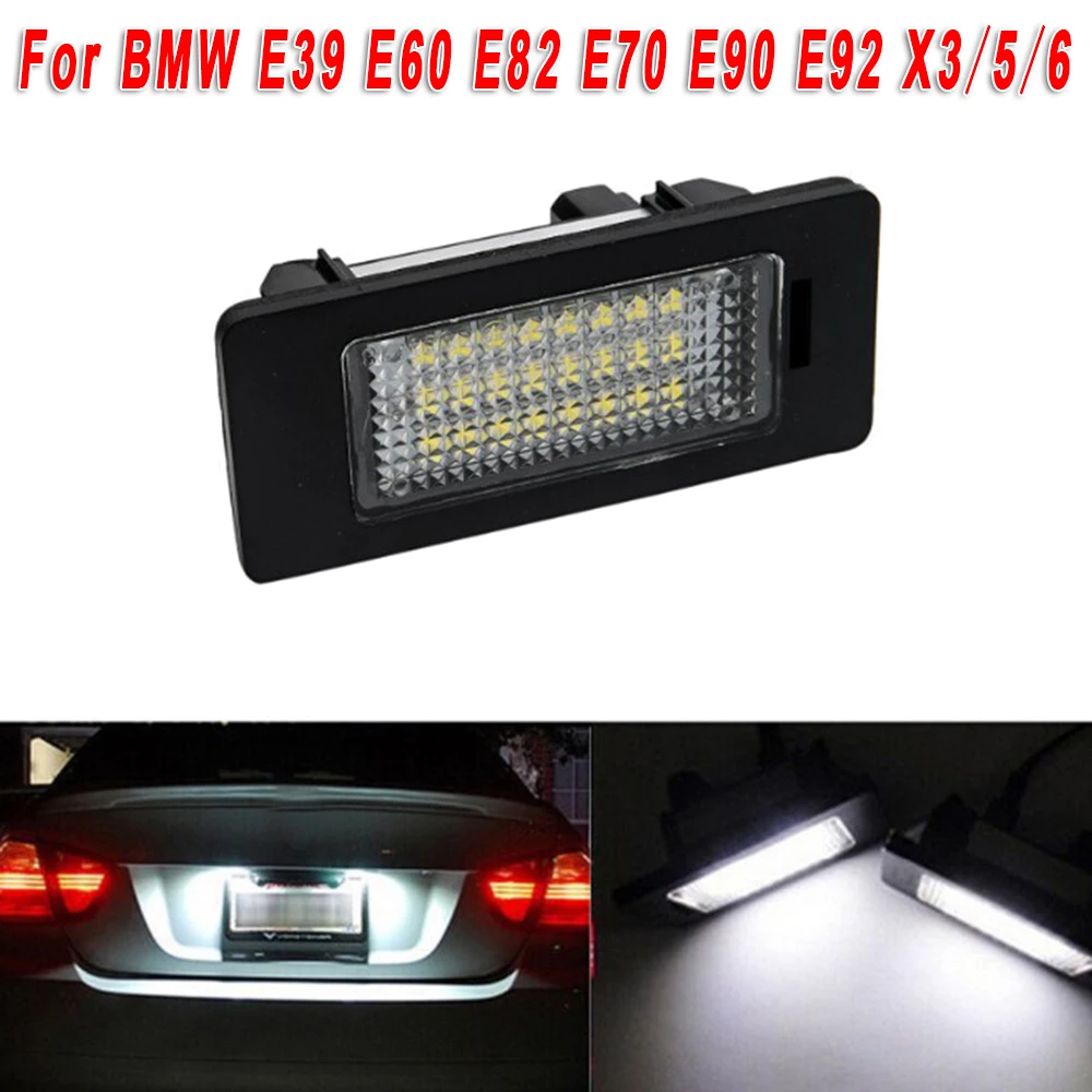 Для BMW E39 E60 E82 E70 E90 E92 X3/5/6 светодиодный светильник номерной знак Светильник лампы 12V