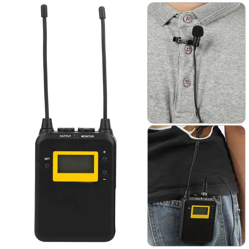 ميكرفون لاسلكي LENSGO LWM-328C 1 In 1 للمقابلات وصناعة محتوى الفيديو و اليوتيوب - Image 3