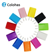 Красочное дорожное настенное зарядное устройство адаптер питания Европейский ЕС США вилка USB AC зарядное устройство для Apple iPhone 7 6S 6 5 5S 4 4S 3GS iPod