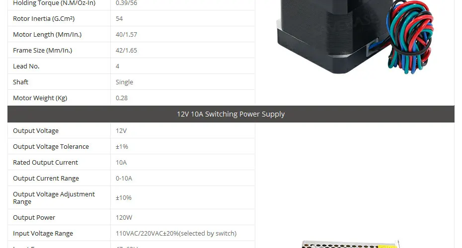 3 шаговый двигатель TB6600 HB Nema17 56oz-in двигатель 12В высокого качества блок питания для роутер для самостоятельной сборки/плазменной резки