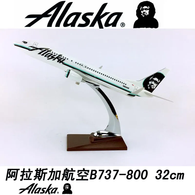 32 см ALASKA 1/144 весы игрушечные модели самолетов B737-800 литья под давлением