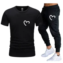 

2022 Fashion Hot-Selling Summer T-Shirt Pants Set Casual Brand Fitness Jogger Pants T Shirts Hip hop Fashicon Men'sTracksuit