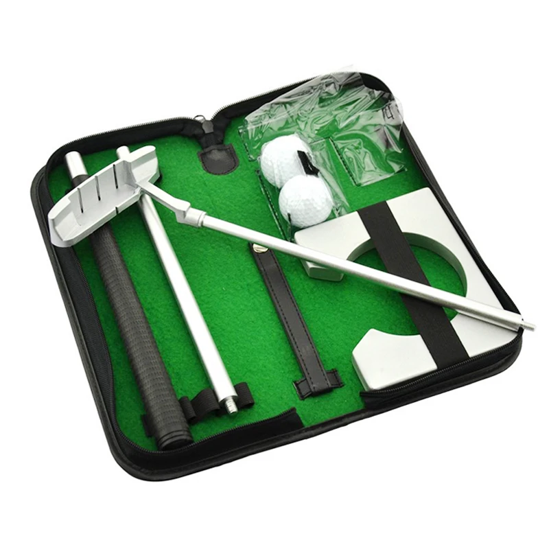

Golf Putter Practice Set Golf Kit Training Sets Golfer With High End Leather Case