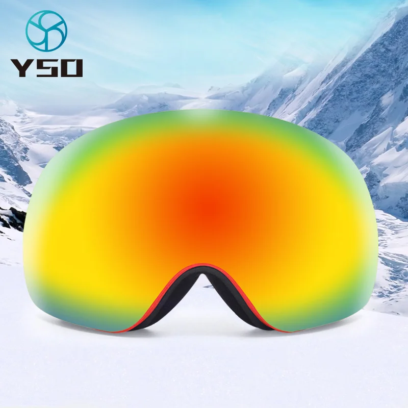 YSO 2020 брендовые лыжные очки двухслойные UV400 Анти туман большая Лыжная маска для