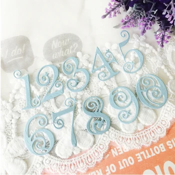 

Lace DIY Numbers Metal Dies Scrapbooking Metal Cutting Dies Craft Stamps die Cut Embossing Card Make Stencil Frame