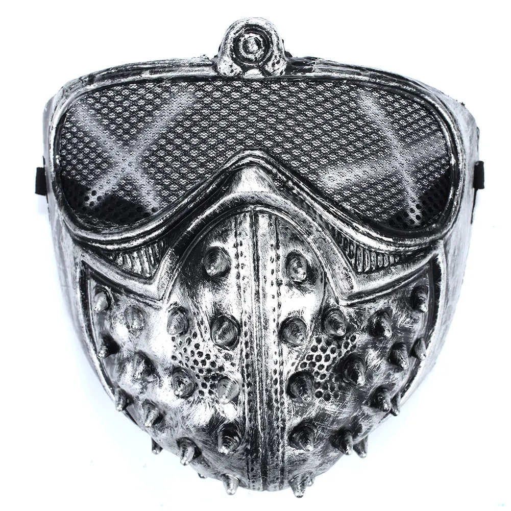 Silver Пластмассовая маска для Хэллоуина, головной убор, украшение, подарок, наряд, игрушки для косплея - Цвет: Silver