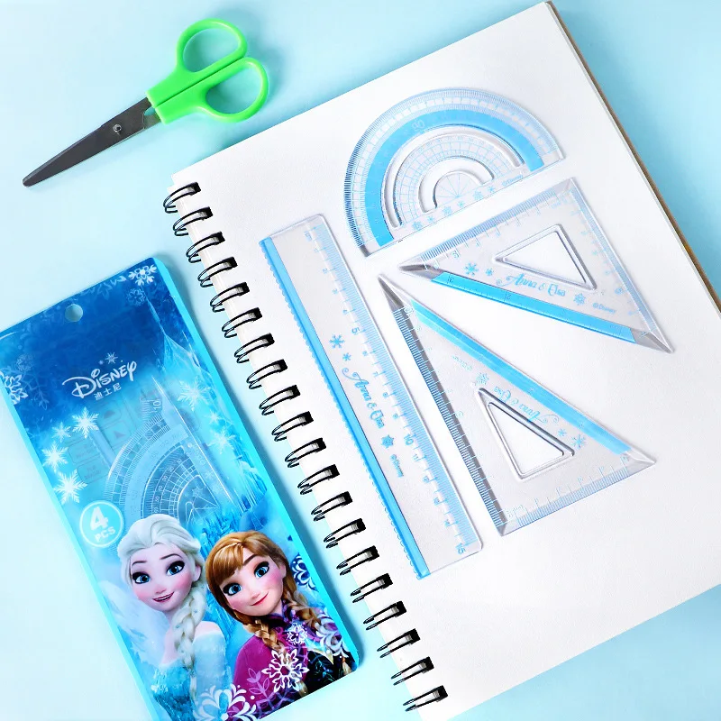 4-piece Disney Frozen Ruler Set Cartoon Drawing Surveying And Mapping Ruler  Exam Ruler Creative Office School Supplies Gift - Stationery Set -  AliExpress
