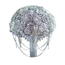 Роскошный хрустальный букет на заказ свадебные букеты жемчужные хрустальные цветы стиль букет невесты Декор