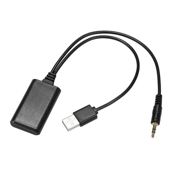 

Hot Car Aux Audio Cable Adapter 3.5MM USB 4.1 Wireless Stereo Music Car Receiver Fit for BMW VW Peugeot