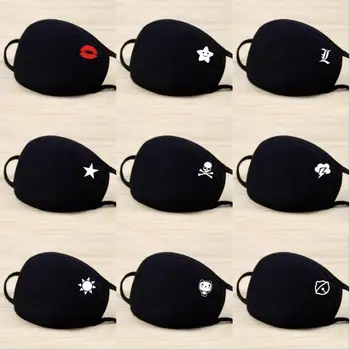 

New 1PC PM 2.5 Anti-haze Face Mouth Mask Breathable Cotton Fashion Black Riding Dust Cold Thickening Air Pollution Mouth Mask