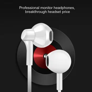 

High Quality 3.5mm Stereo Headset Network Broadcast Subwoofer Earphone 3M Long Earphones In Ear Wired Earphone Monitor Earphone