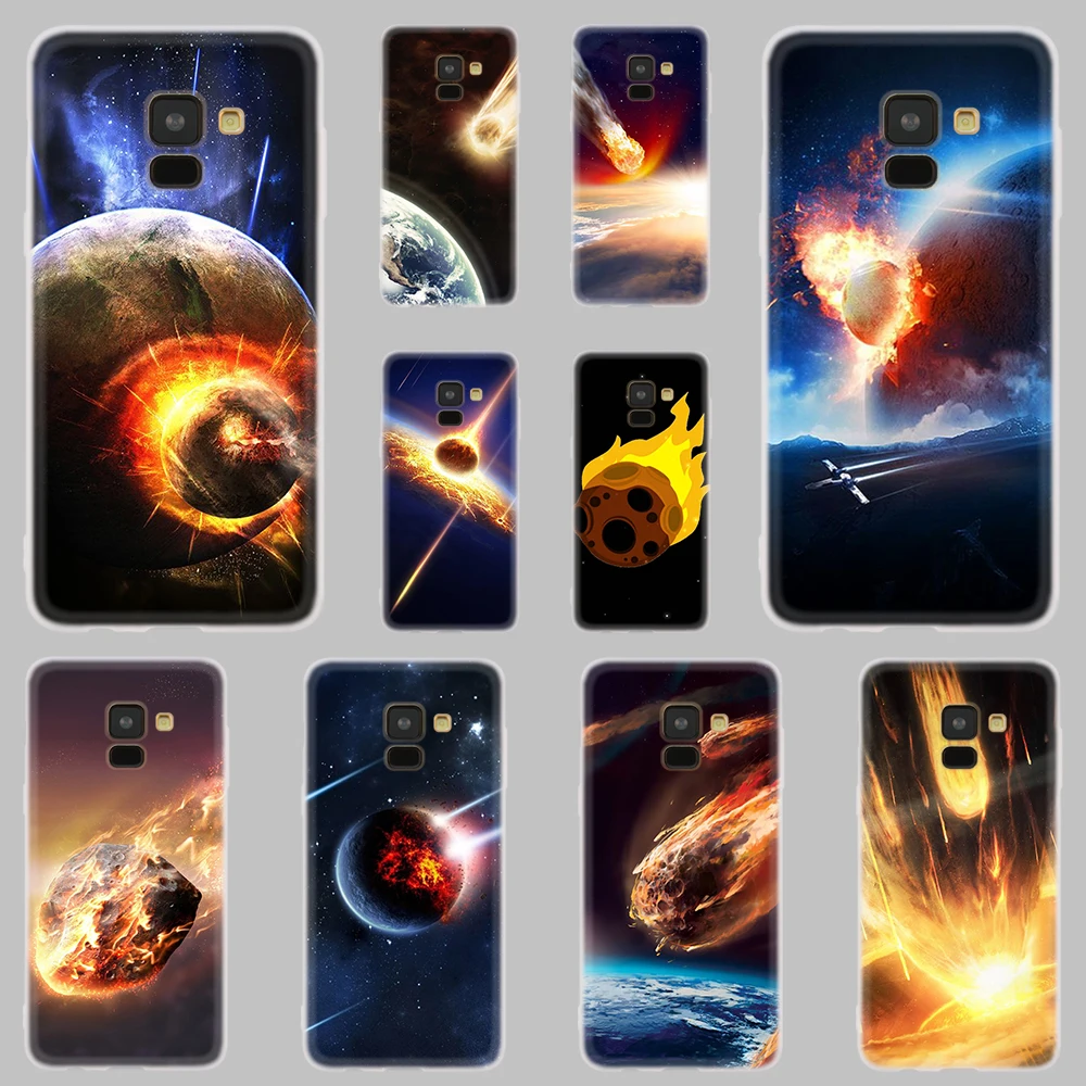

Phone case For Galaxy A10 A30 A40 A50 A60 A70 A80 A90 A6 A8 Plus 2018 2017 2016 meteorite art