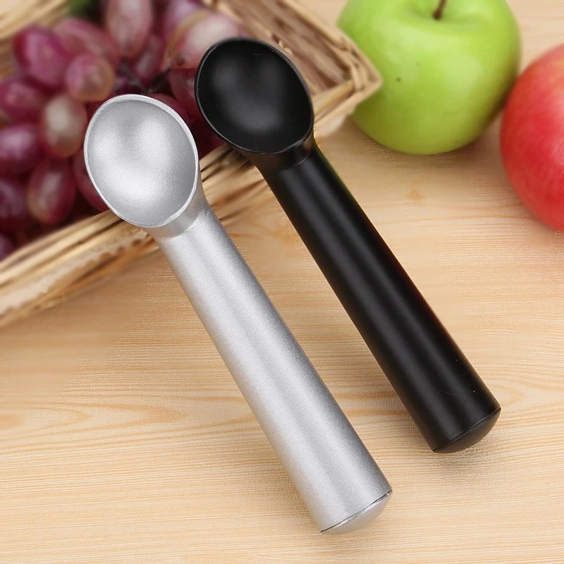 Ice Cream Scoop Non-Stick Anti-Freeze Ice Cream Scoop with Unique Liquid Filled Heat Conductive Handle Simple One Piece Aluminum 1.5 and 2 Ounce