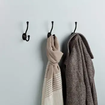 

FBCHHB5-FB-C Ball End Coat and Hat Hook (5-Pack), Flat Black, 5-Pack