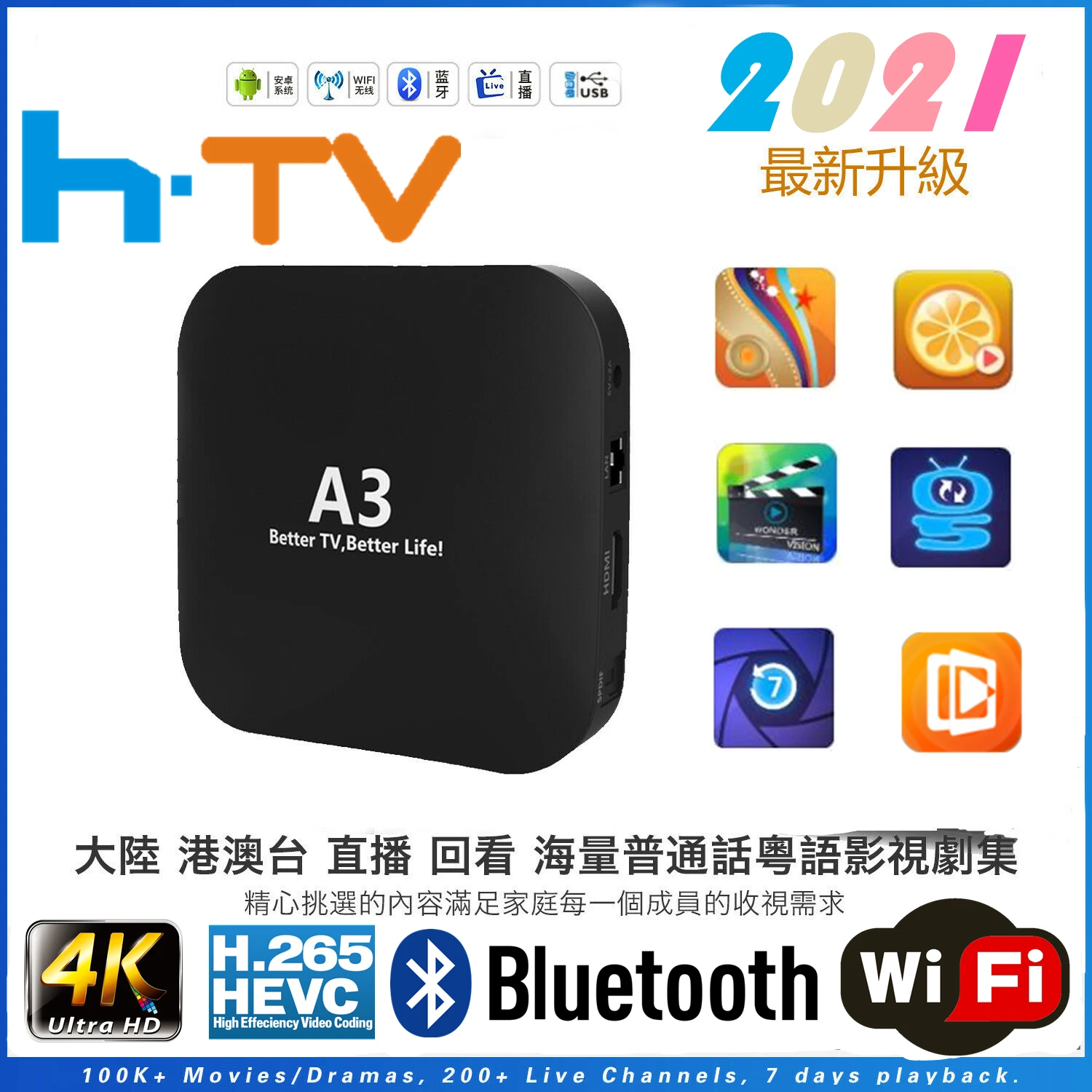 2021 г. китайская ТВ-приставка H TV A3 BOX B 6 забавная китайские гонконгские тайваньские