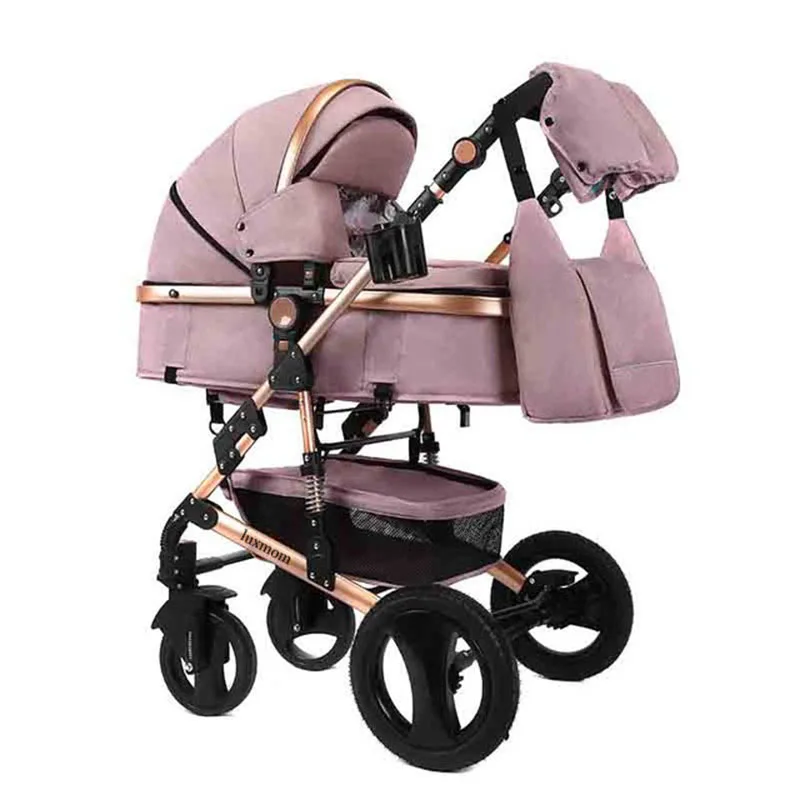 Детская коляска 2 в 1 LUXMOM люлька с амортизацией двунаправленная подарок для мамы