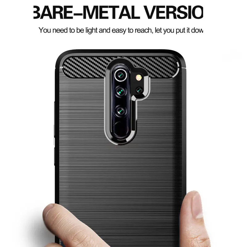 Мягкий чехол для Xiaomi Redmi Note 8 Pro, чехол, полная защита, ТПУ, силикон, углеродное волокно, бампер, чехол для Xiaomi Redmi Note 8 Pro