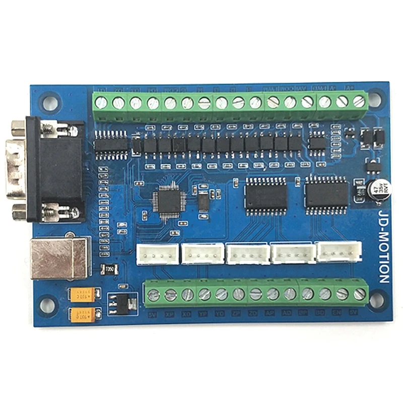 Carving Machine CNC Motion Control Card 5-Axis Interface Board MACH3 Interface Board USB Interface Board with Handwheel