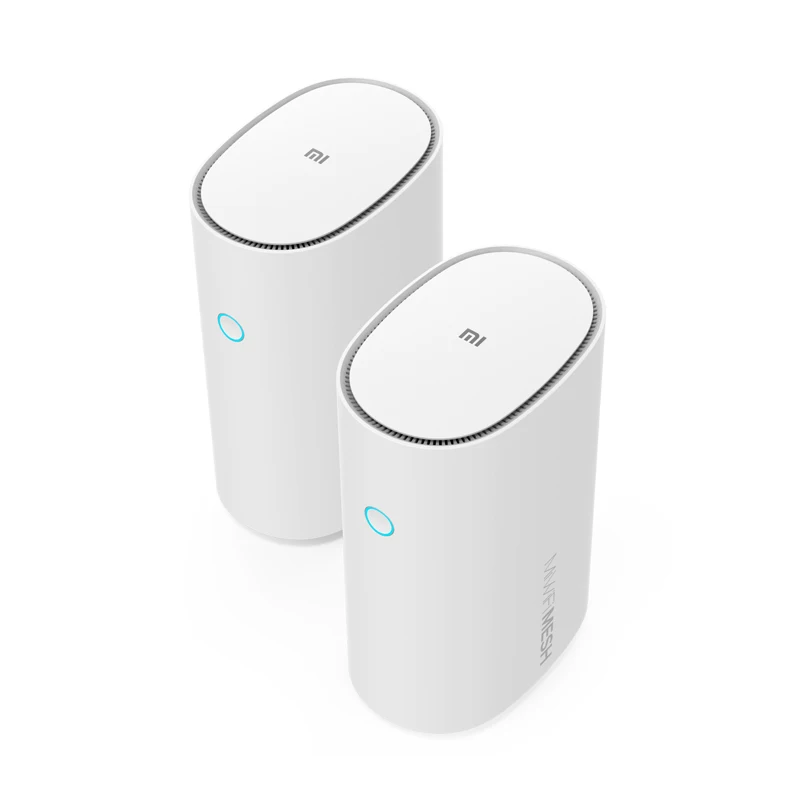 2 шт. Xiaomi Mesh WiFi умный маршрутизатор 2,4+ 5 ГГц AC1300+ 1000 м LAN+ 1300 м линия питания Qualcomm DAKOTA 4 ядра 4 усилителя сигнала