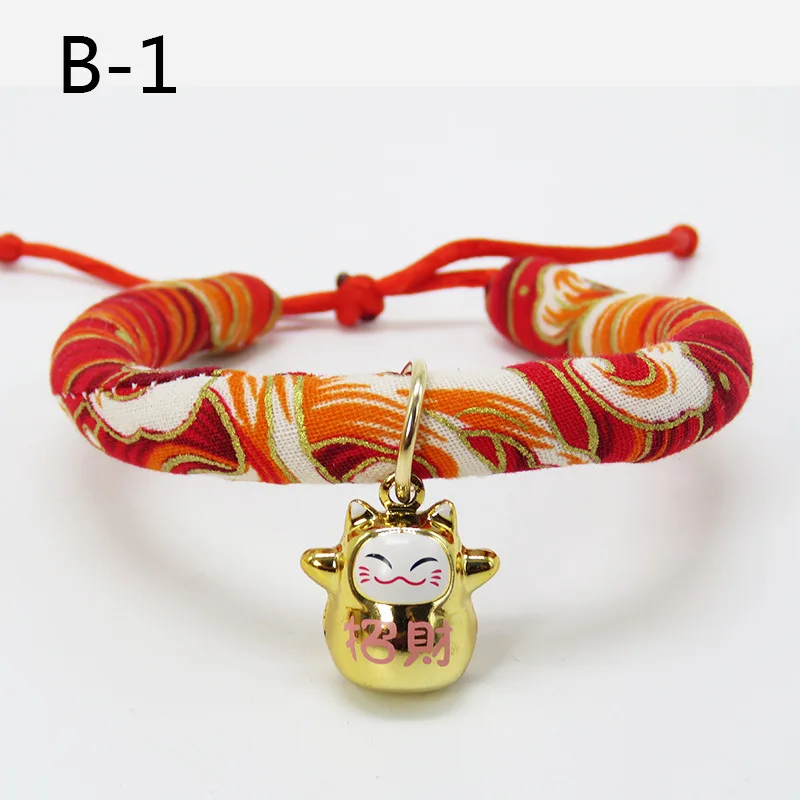 Японский ошейник Lucky Cat товары для домашних животных ожерелье котенка с маленьким