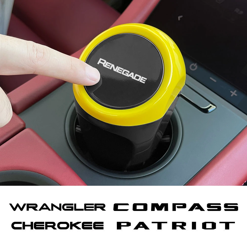 Car Trash Can Rubbish Bin Accessories For Jeep RENEGADE WRANGLER CHEROKEE  COMPASS PATRIOT TRAILHAWK COMMANDER LIBERTY RUBICON|Car Trash| - AliExpress