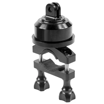 

Action Camera Holder Bicycle Helmet 360 Degree Automatic Rotating Aluminum Alloy Base Bracket for GOPRO Xiaoyi Sjcam