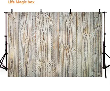 

Newborn Backdrop Tuin Vinyl Achtergrond Gray Horizontal Wooden Slab Foto-063