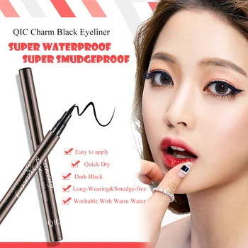 

02 Black Double-Headed Stamps Eye liner Eye maquiagem Cosmetic Makeup Tool eyeliner pencil set eye brown pencil
