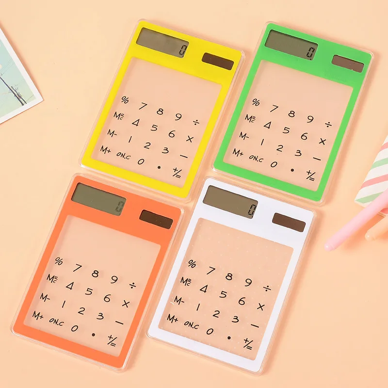 Мини ЖК-дисплей калькулятор на солнечных батареях основные 8-значный Дисплей, офисные школьные Портативный обучающая математическая игрушка для детей, для мальчиков и девочек