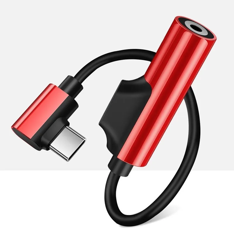 as the picture shown 2в1 Тип C адаптер Tupe c 3,5 мм разветвитель AUX для huawei Mate30 P30 Pro samsung A70 аудио конвертер Auriculares Tipo C Adaptador - Цвет: as the picture shown