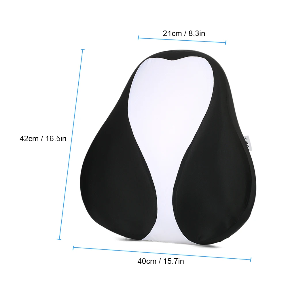 Memory Foam Pillow Support Back Cushion Office Chair Car Seat Waist Cushion Pad Adjustable Belt Cushion Decorative Pillows