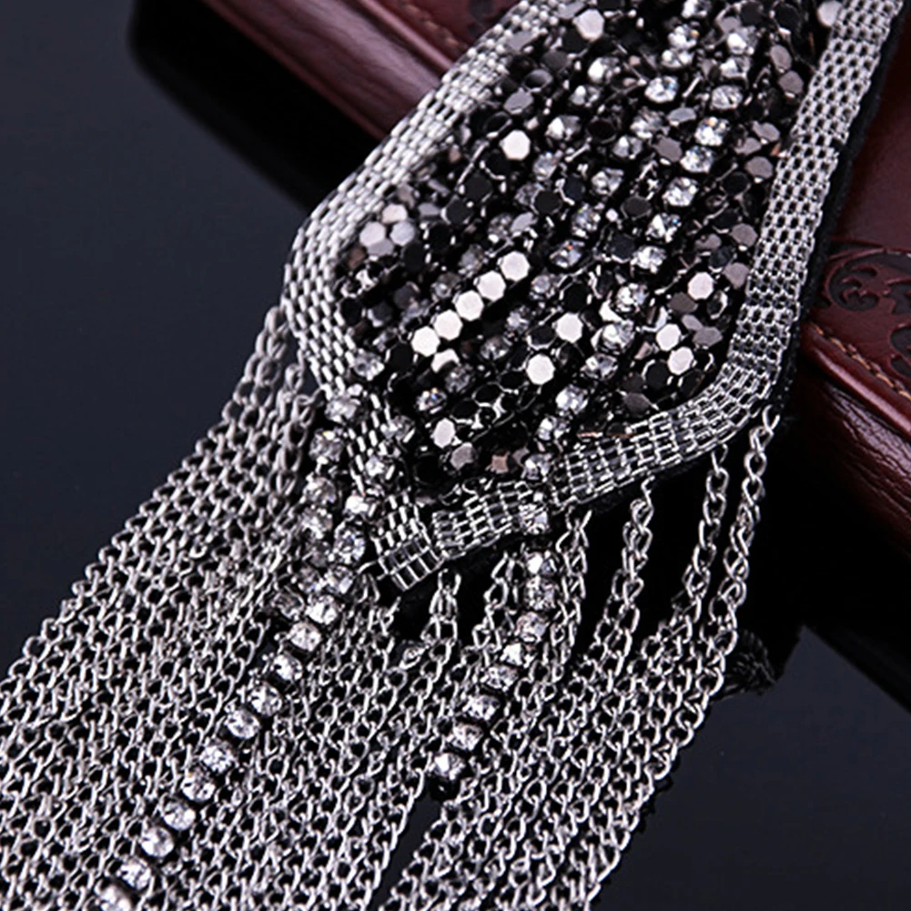 2 шт./компл. Epaulette мода формальное платье значки на плечо цепочка с кисточками Роскошная искусственная кожа булавка деловой костюм брошь офис