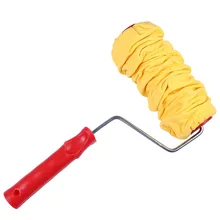 Профессиональное оформление DIY инструмент для рисования 7 дюймов тиснение кисти рукав ручка ролик настенные искусственные цветы