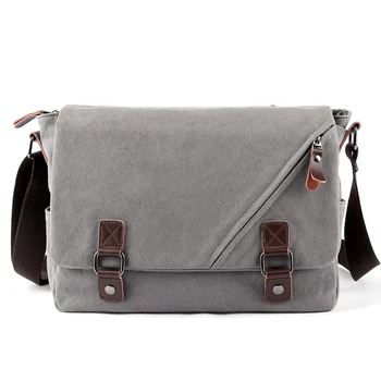 

TANGHAO New Canvas Shoulder Bag Fashion Business Crossbody Bolsas Vintage Men Messenger Bag Travel Handbag