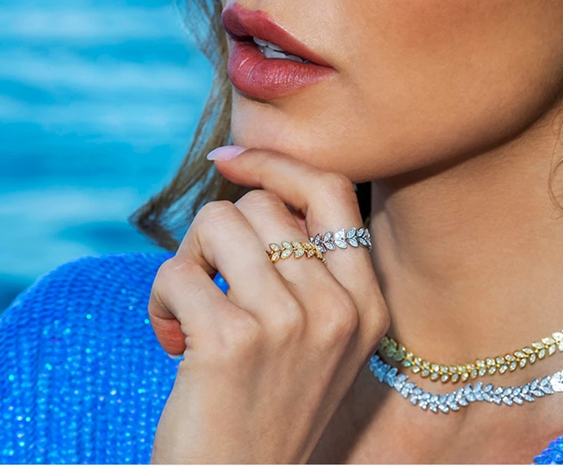 Женское кольцо из серебра 925 пробы с фианитами класса ААА|jewelry dye|jewelry chokerjewelry guys |