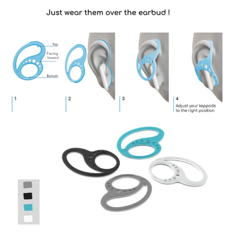 Keepods Keeps Earbuds Secure The Activity Earplug Protector Earphone Anti Falling Off Ear Clip Earphone A08 21 Dropshipping