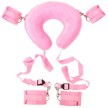 BDSM Sex Toys Neck Pillow Open Leg Handcuffs & Anklecuffs Adult Slave SM Game Fetish Bondage Kit for Couples Women Role Play 5