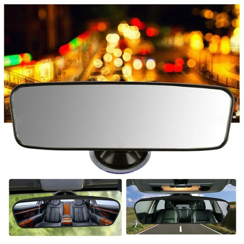 

Lcyonger Car AInterior Wide Angle Rear View Mirror with Suction Cup For Ford for Toyota for Honda Surface Mirror Accessories