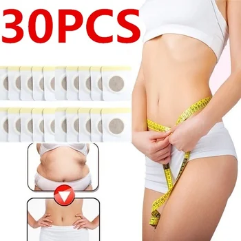 

30PCS/Box Slim Patch Navel Sticker Slimming Fat Burning Weight Lose Cellulite Fat Burner Detox Adhesive Sheet Body Shaping Patch