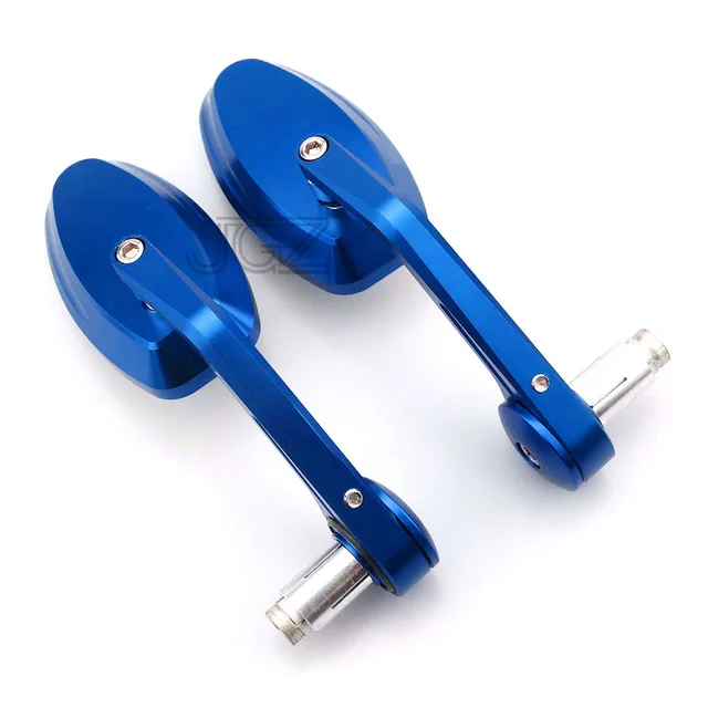 Motorcycle Accessories 22mm CNC Aluminum Oval Handlebar Bar End Rear View Side Mirrors for KTM DUKE RC 390 125 790 250 200 690 Blue