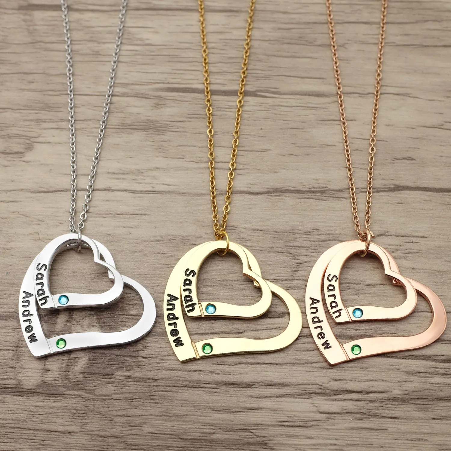 

Personality Name Necklace Heart Pendant Name Jewelry Valentines Gift Friendship Necklace Gift for Her