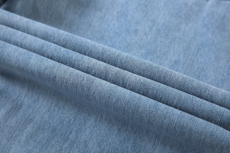 Wide Leg Jeans Women High Street Fashion Denim Blue Trousers Full Length Simple Loose Straight Pants Ladies Casual Trousers