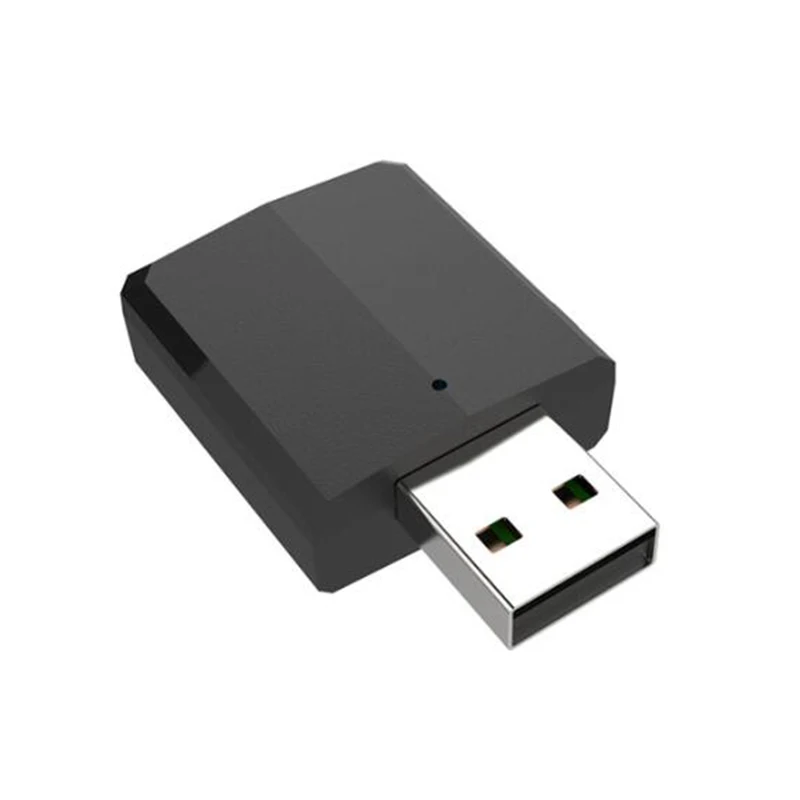 Черный USB Bluetooth 5,0 адаптер передатчик ТВ приемник 3 в 1 Bluetooth Беспроводные адаптеры для ПК автомобильный комплект с кнопкой переключения - Цвет: Черный