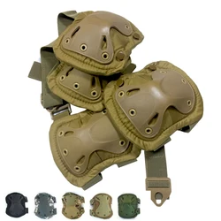 Genouillères et Coudières Tactiques et Militaires, Équipement de Sécurité et Protection pour le Sport en Plein Air, l'Armée Airsoft, le Travail, la Chasse et le Patinage 