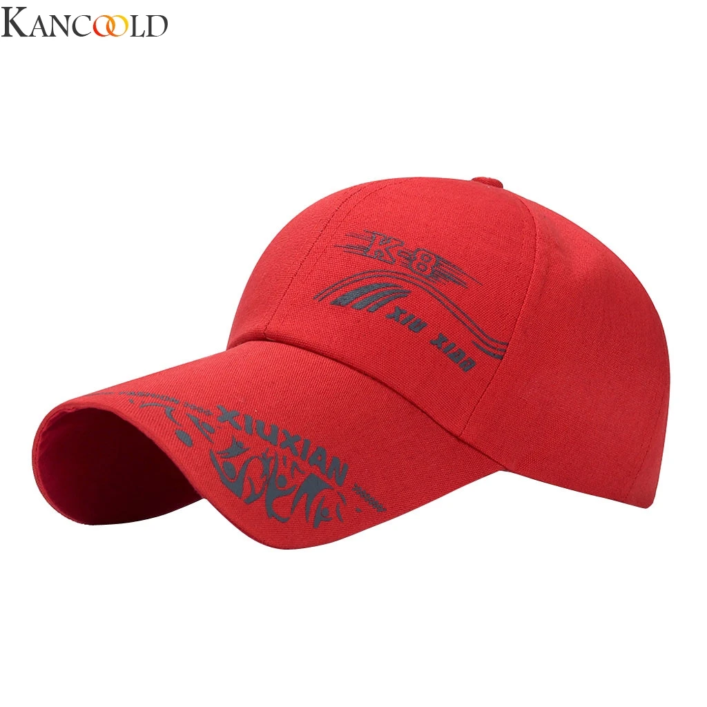 KANCOOLD Мужская и Женская бейсбольная кепка, кепка, хип-хоп, регулируемая, Bboy, уличная Спортивная Кепка, унисекс, Новое поступление, повседневная верхняя одежда, спортивная - Цвет: RD