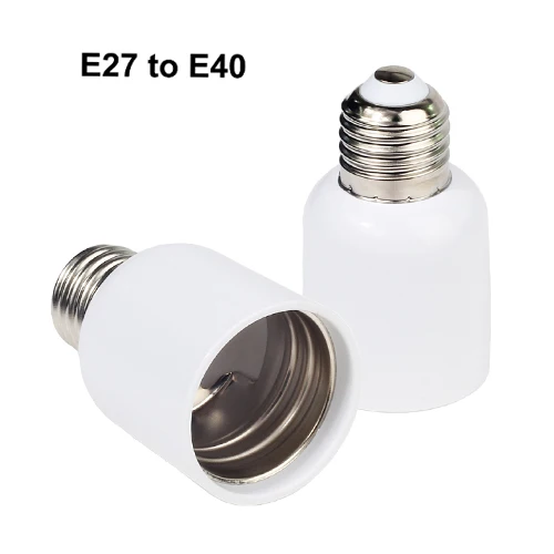 E27 to E40 B22 G9 E27 E14 E40 светильник в розетку удлинитель держатель переходник Базовая лампа пластик новая лампа светодиодный винт розетки фитинг конвертер - Тип основания: E27 to E40