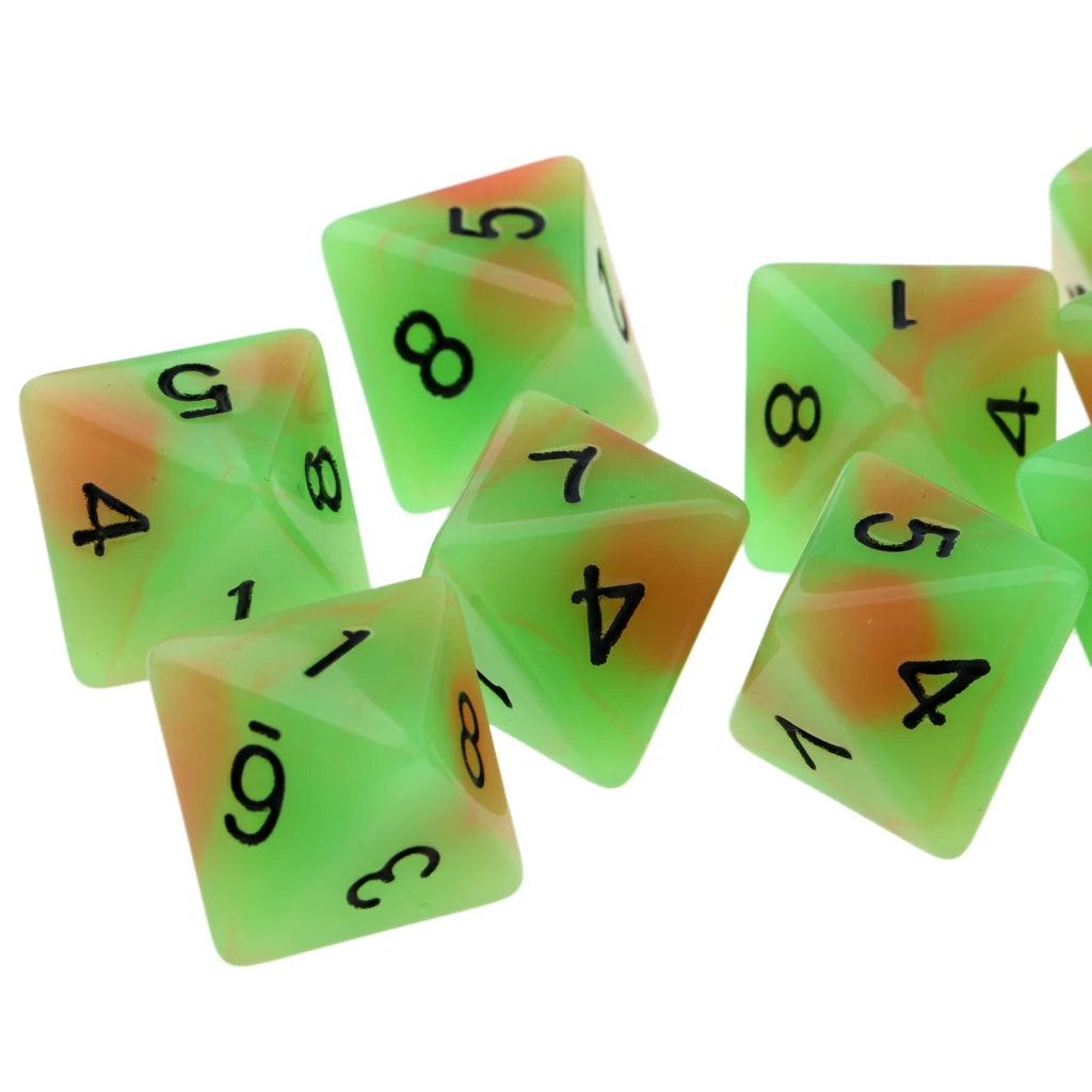 8-sided Game Dice 18mm Dice for Board Games and Teaching Math