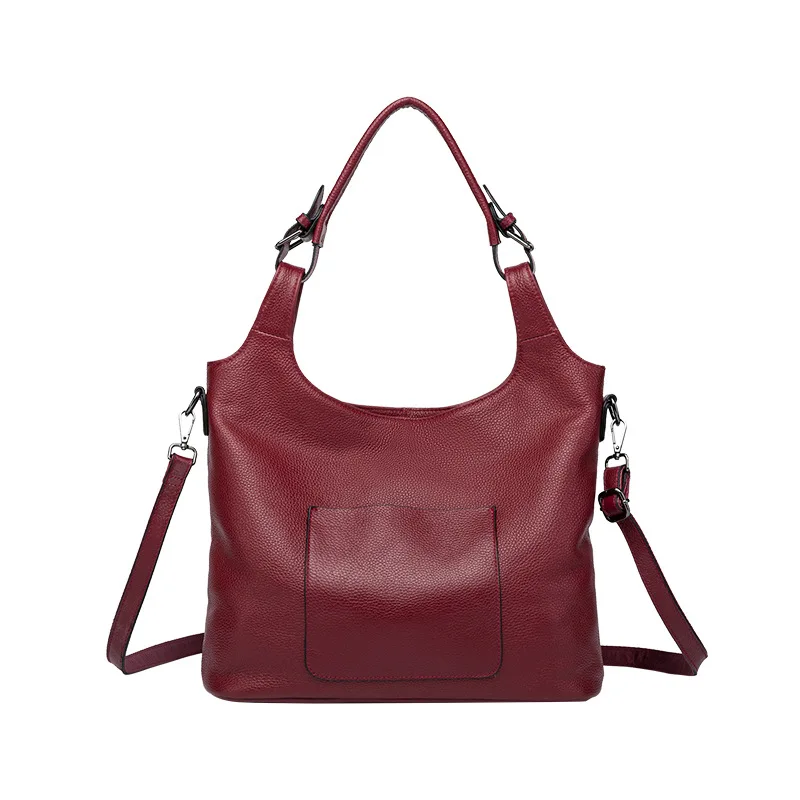 

2019 New Style WOMEN'S Leather Bags Full-grain Leather Large Capacity Shoulder Bag Europe And America Fashion Hand Shoulder Bag