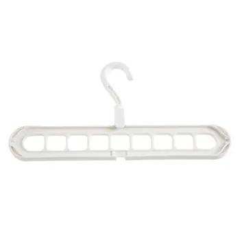 

Rotating Nine-Hole Hanger Multi-Function Multi-Layer Folding Magic Hanger Wardrobe Storage Plastic Rack