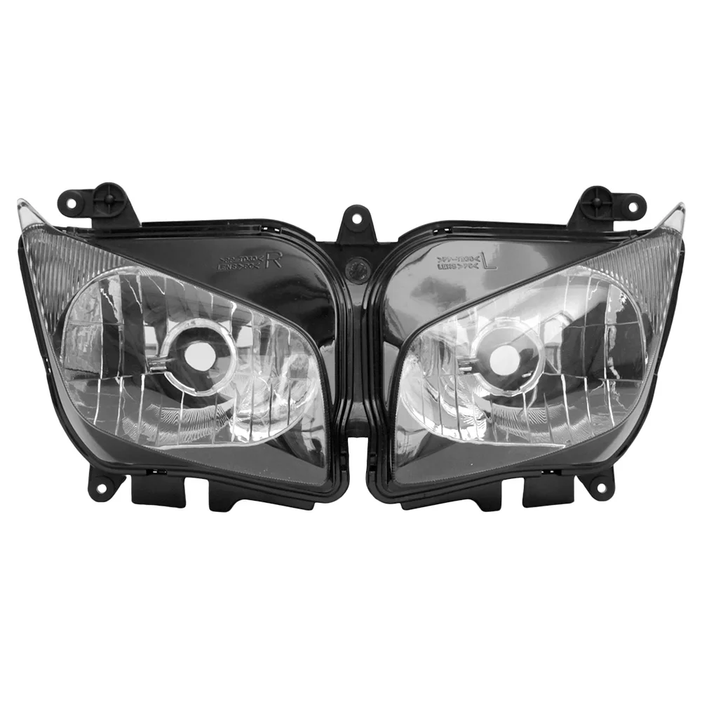 Передние фары для мотоцикла для Yamaha Fazer FZ1 2006 2007 2008, освещение лампа замена огней, черный Цвет